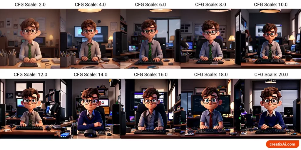 testing CFG scale and if it makes a difference in stable diffusion on the uniqueness of final ai generation